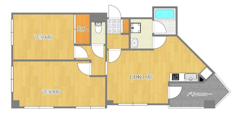 グレイスＹＴパレス 201号室 間取り