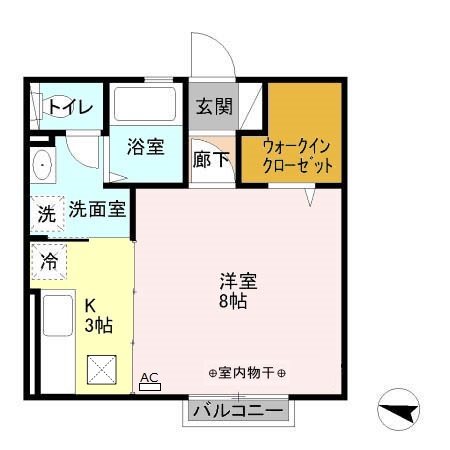 カーサ　フェリーチェ 203号室 間取り