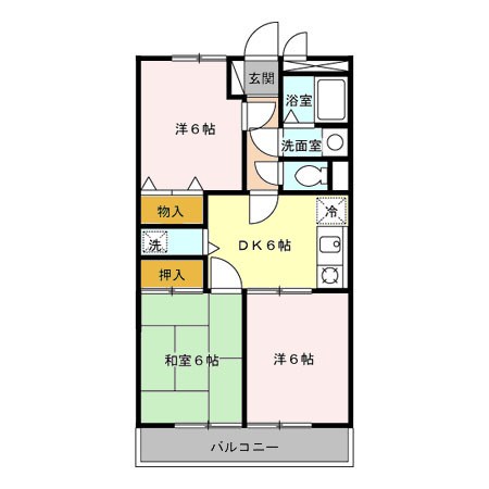 ウエストアローム 205号室 間取り