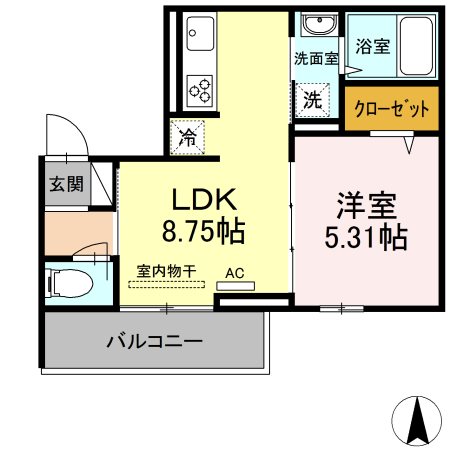 ホライゾンⅡ 302号室 間取り