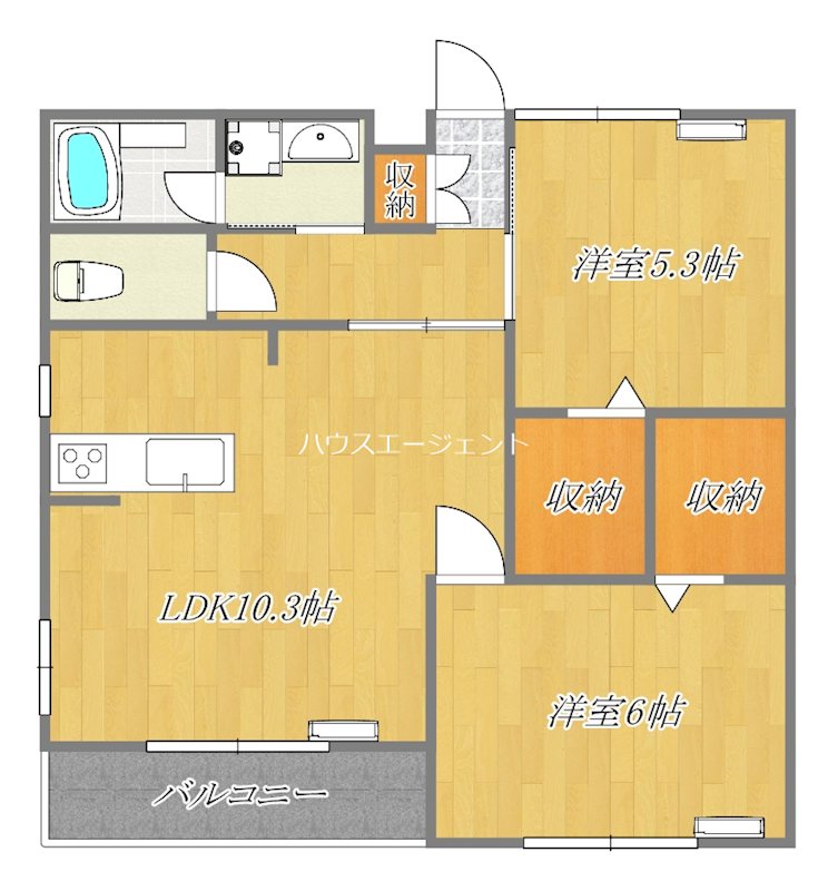 ゼットハウスⅡ 203号室 間取り