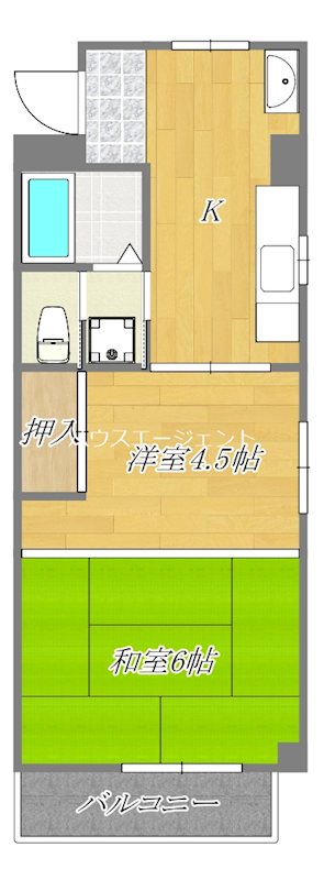 コーポ西沢 303号室 間取り