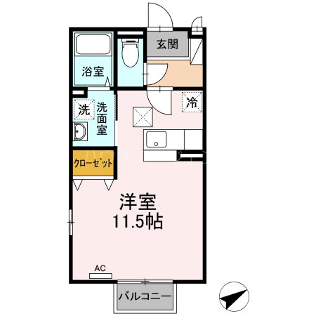 リヴェール司 105号室 間取り