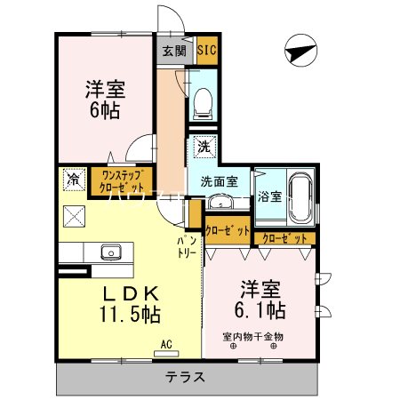 レジデンス葛西 101号室 間取り