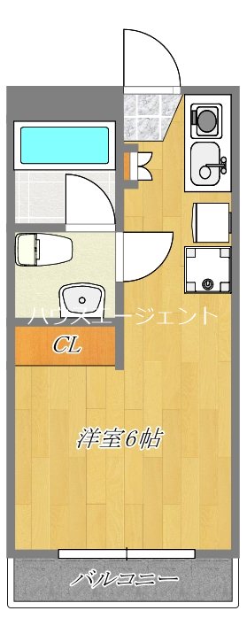 モア４ 421号室 間取り