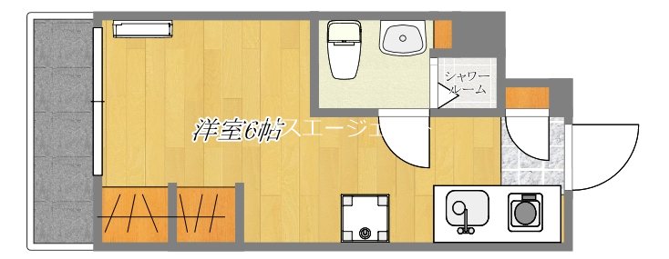 フローラ５ 512号室 間取り