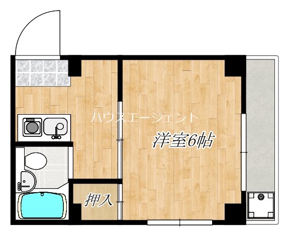 マンションミユキ 402号室 間取り