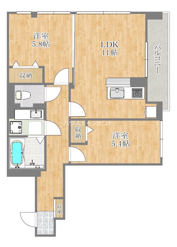 ララ・シャルム 103号室 間取り