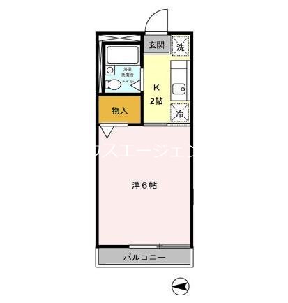 ロイヤルハイツⅡ 208号室 間取り