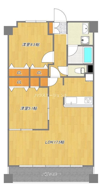 ロングエイトⅢ 303号室 間取り