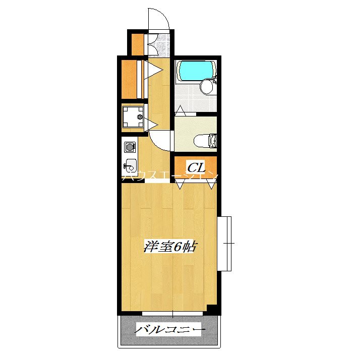 メゾンドール旭 205号室 間取り