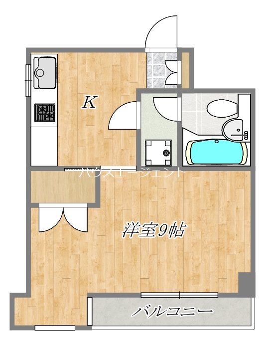 第一田中マンション 401号室 間取り