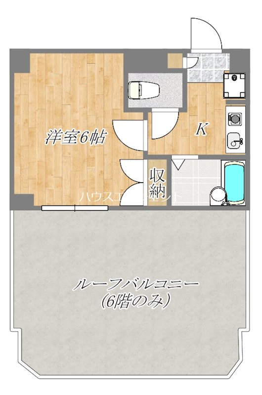 アセンズシティ２ 605号室 間取り