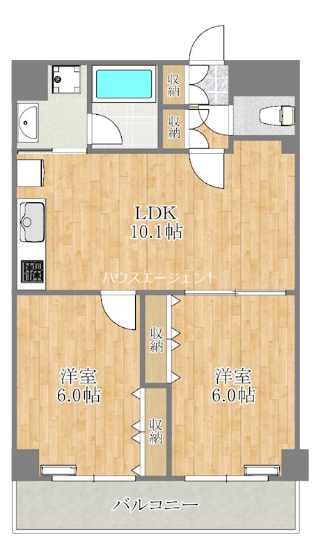 アルトジャルダン 704号室 間取り