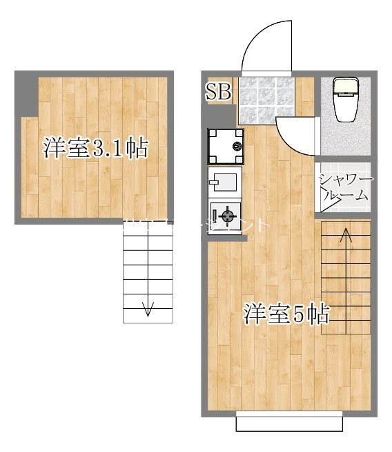 ハーモニーテラス東葛西 202号室 間取り
