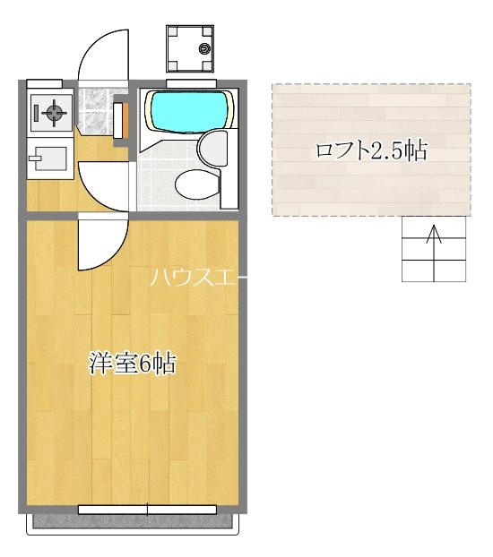 エクセル１ 122号室 間取り
