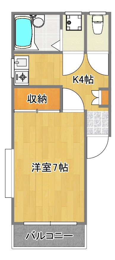 第１マルヨシビル 401号室 間取り