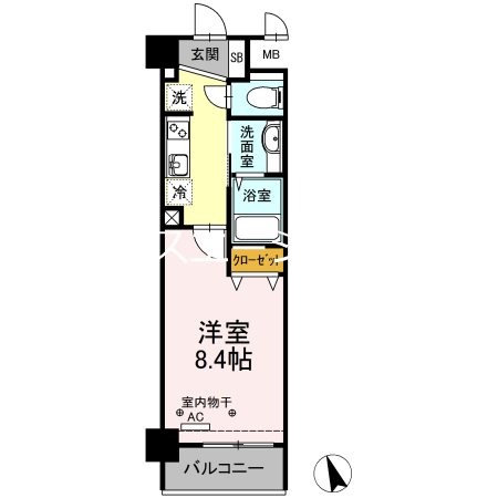 PLUM　VILLAGE 105号室 間取り
