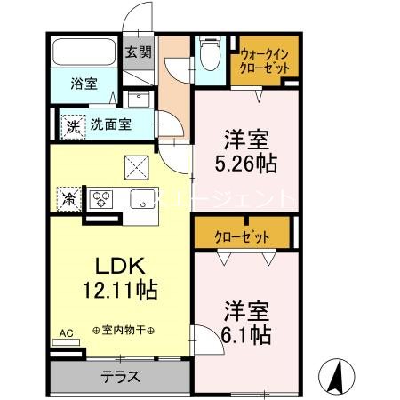サクラガーデン西葛西 105号室 間取り