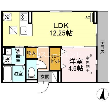 ルリアン東葛西 103号室 間取り