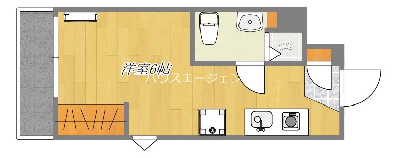 フローラ５ 541号室 間取り
