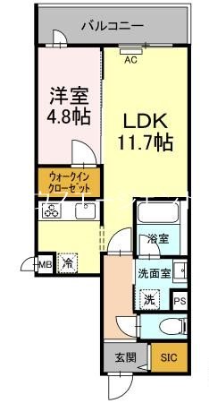 Noble Maison 105号室 間取り