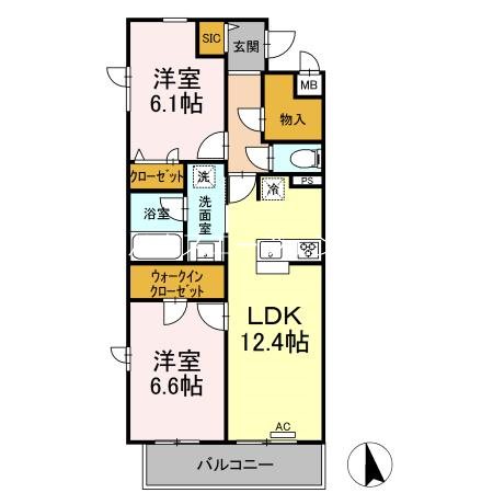 Noble Maison 401号室 間取り