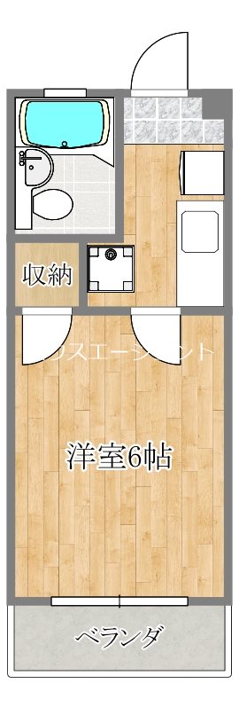 コーポナミキ 111号室 間取り