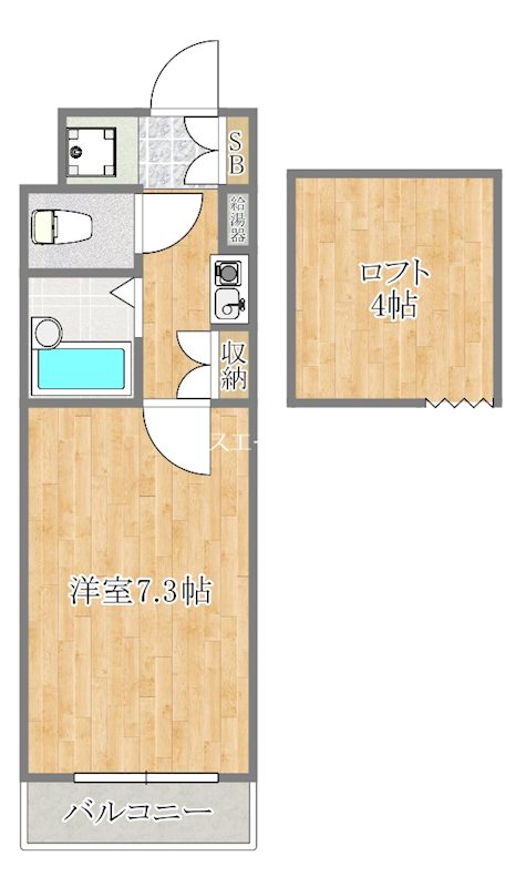 第8白子ビル 502号室 間取り