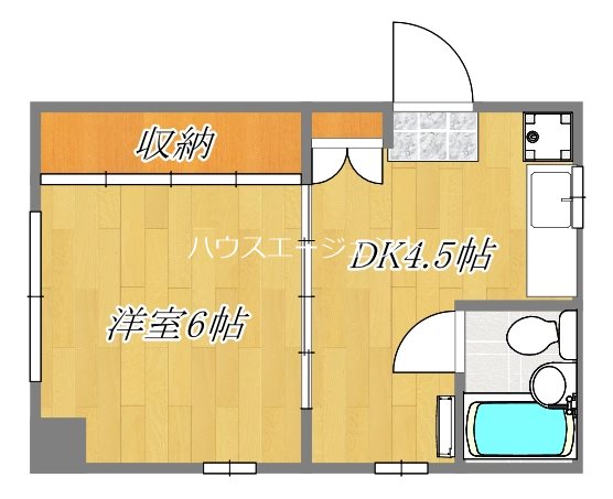 サンライフ鈴木 401号室 間取り