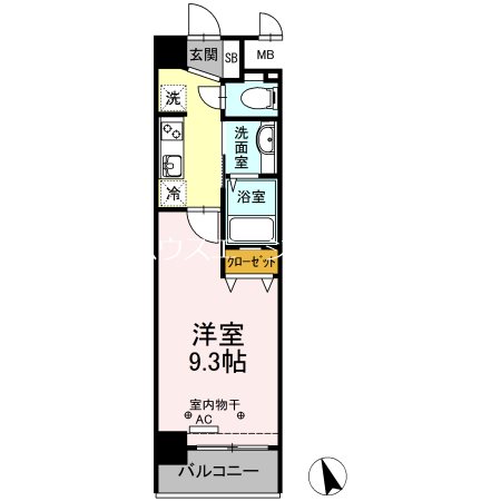 PLUM　VILLAGE 206号室 間取り