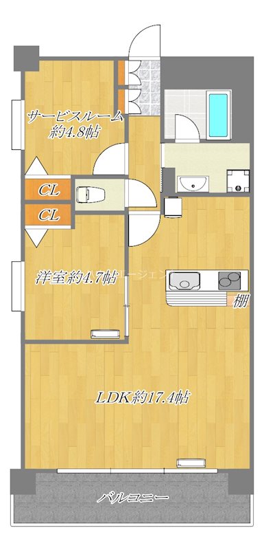 ニューガイア南葛西№71 302号室 間取り