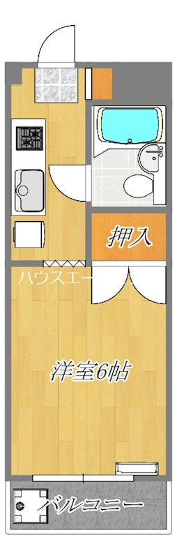 アップルハウス 203号室 間取り