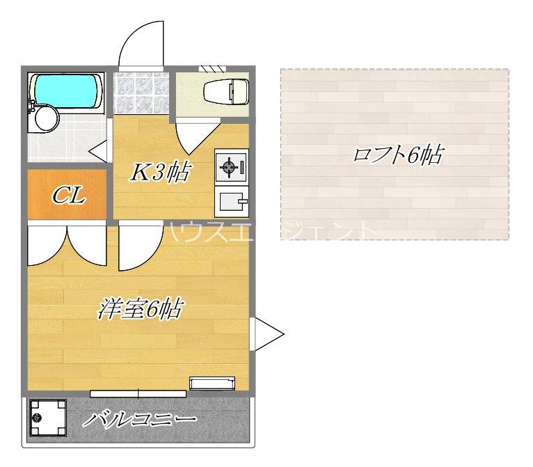 エクセルハイツ2 間取り図