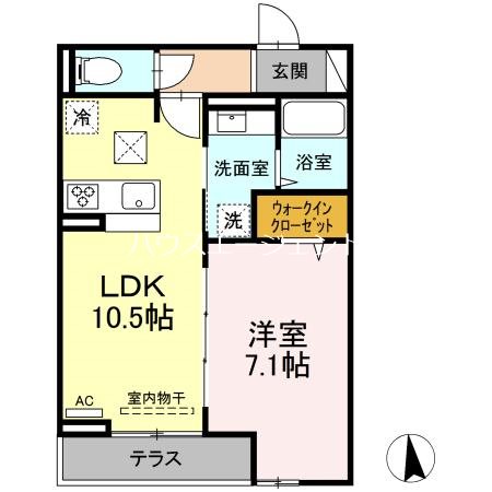 セレスティア東葛西Ⅱ 106号室 間取り