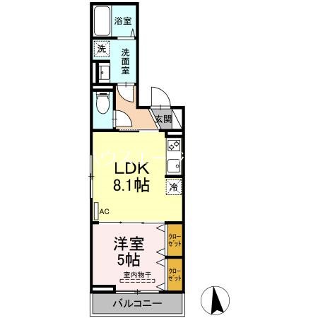 セレスティア東葛西Ⅱ 207号室 間取り