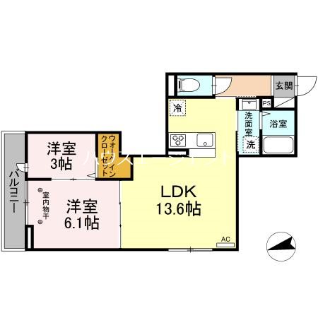 セレスティア東葛西Ⅰ 301号室 間取り