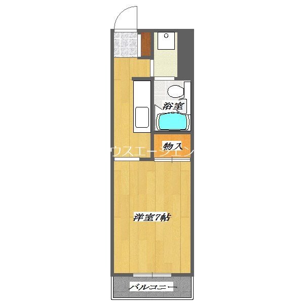 第2ツボイビル 208号室 間取り