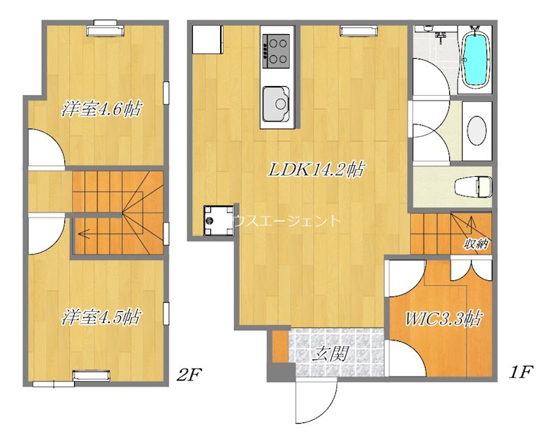 BOW!HOUSE　B棟 間取り図
