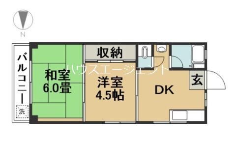 佐治ビル 408号室 間取り