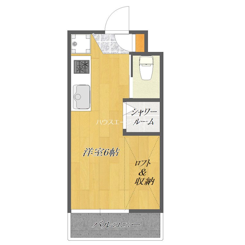 フローラ４ 425号室 間取り