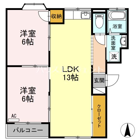 ウインズ西葛西　A棟 間取り図