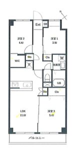 PARK MODERN西葛西 303号室 間取り
