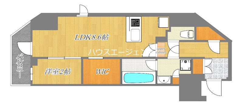 コンフォリア・リヴ西葛西 407号室 間取り