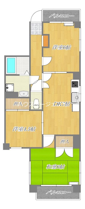 渡辺ビル 802号室 間取り