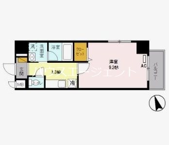 ソシア西葛西 802号室 間取り