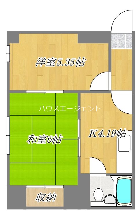 第2山藤ビル 206号室 間取り