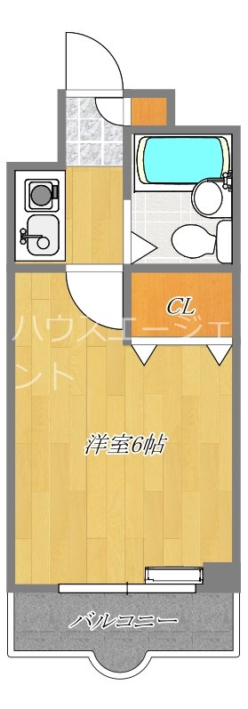 プランドール富浜第Ⅱ 301号室 間取り