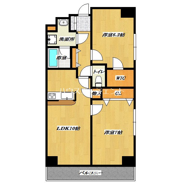 ベイシティ葛西２ 間取り図