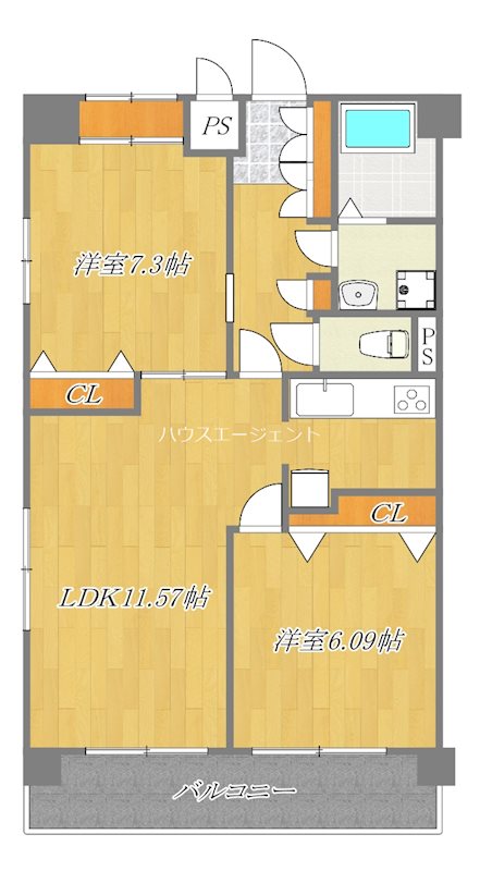 コモン西葛西 904号室 間取り